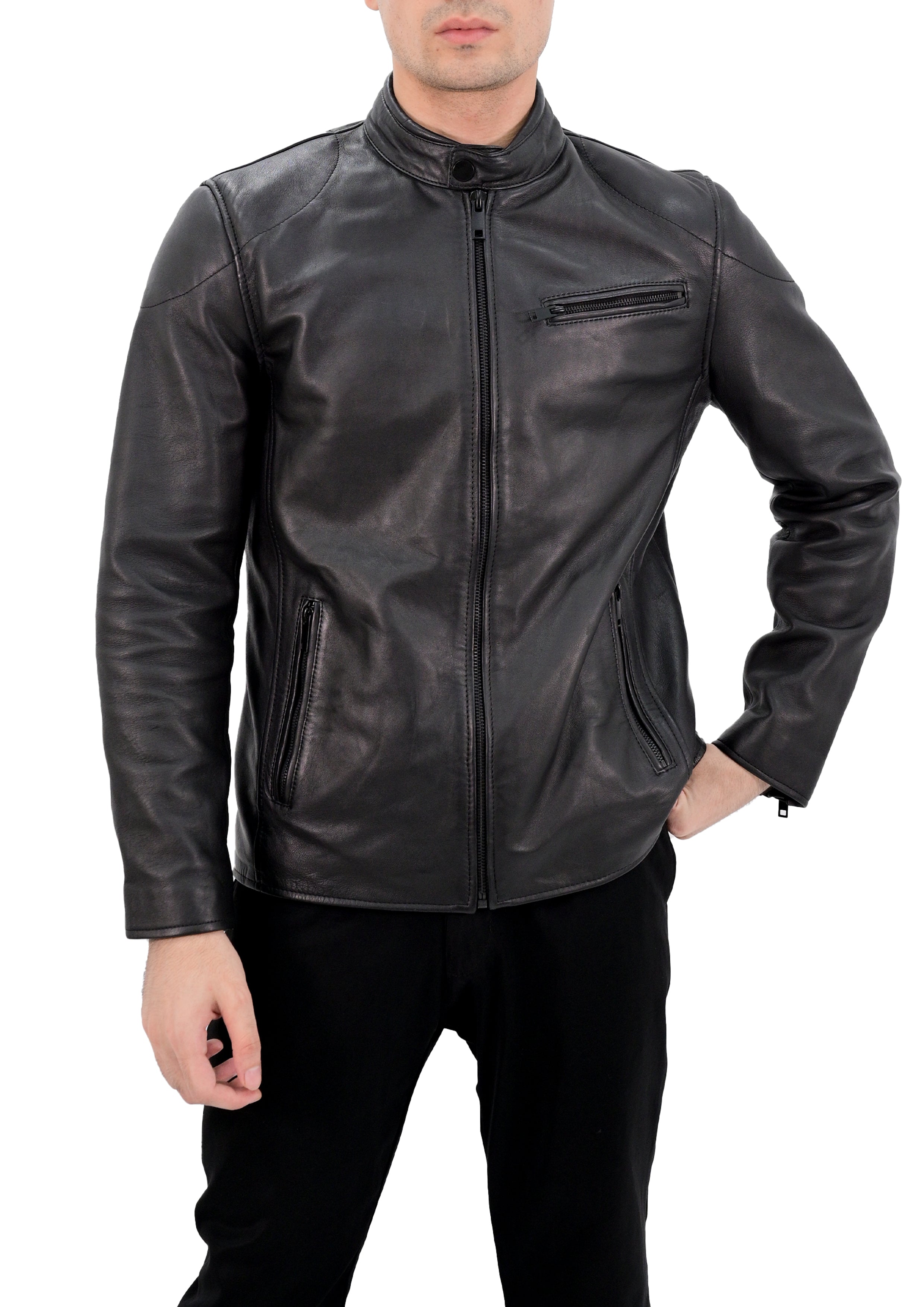 Old School Classic Style Everyday Wear Real Lambskin