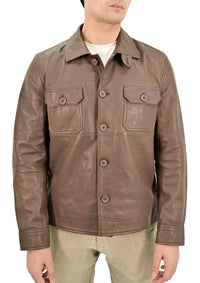 Collar Style Real Lambskin Leather Jacket