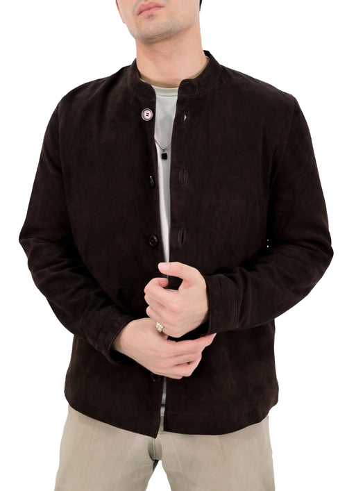 Polo Collar Premium Mens Leather Jacket