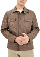 Collar Style Real Lambskin Leather Jacket