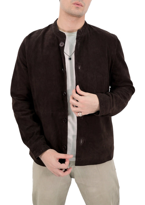 Polo Collar Premium Mens Leather Jacket