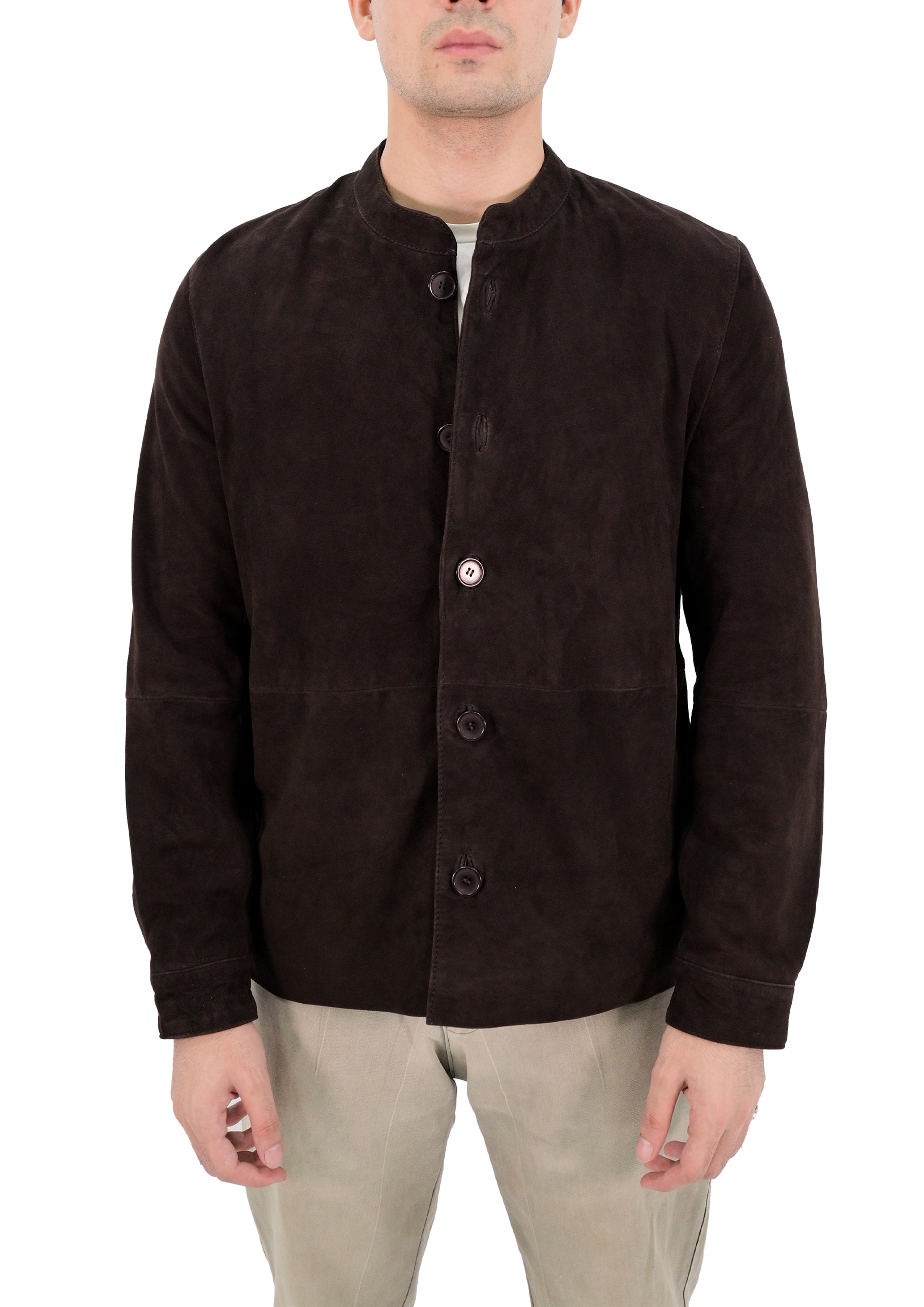 Polo Collar Premium Mens Leather Jacket