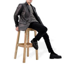 Real Lambskin Casual Men's Leather Jacket