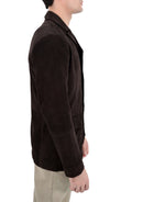 Black Leather Blazer for Men