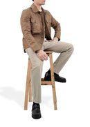 Collar Style Real Lambskin Leather Jacket