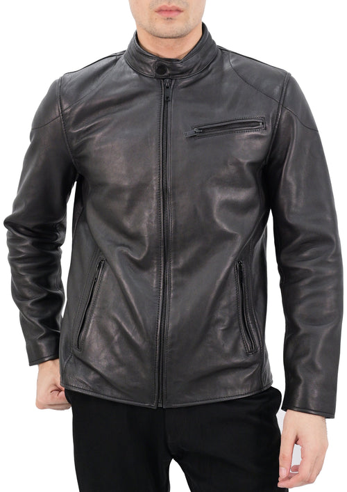 Old School Classic Style Everyday Wear Real Lambskin
