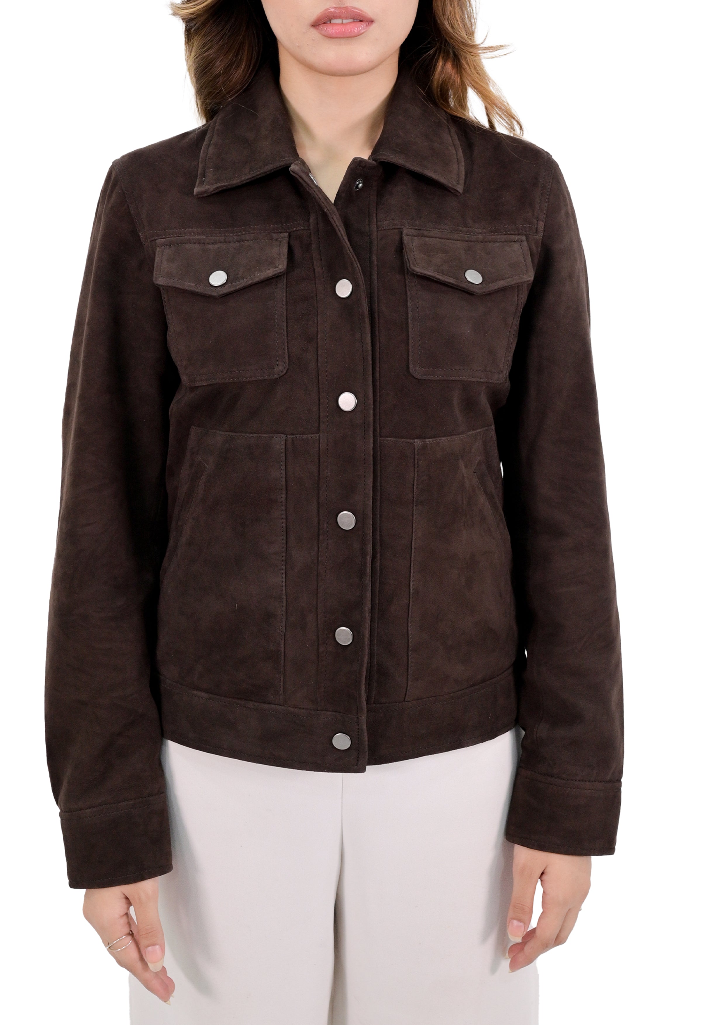 Trucker Suede Leather Jacket