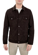 Premium Trucker Mens Leather Jacket